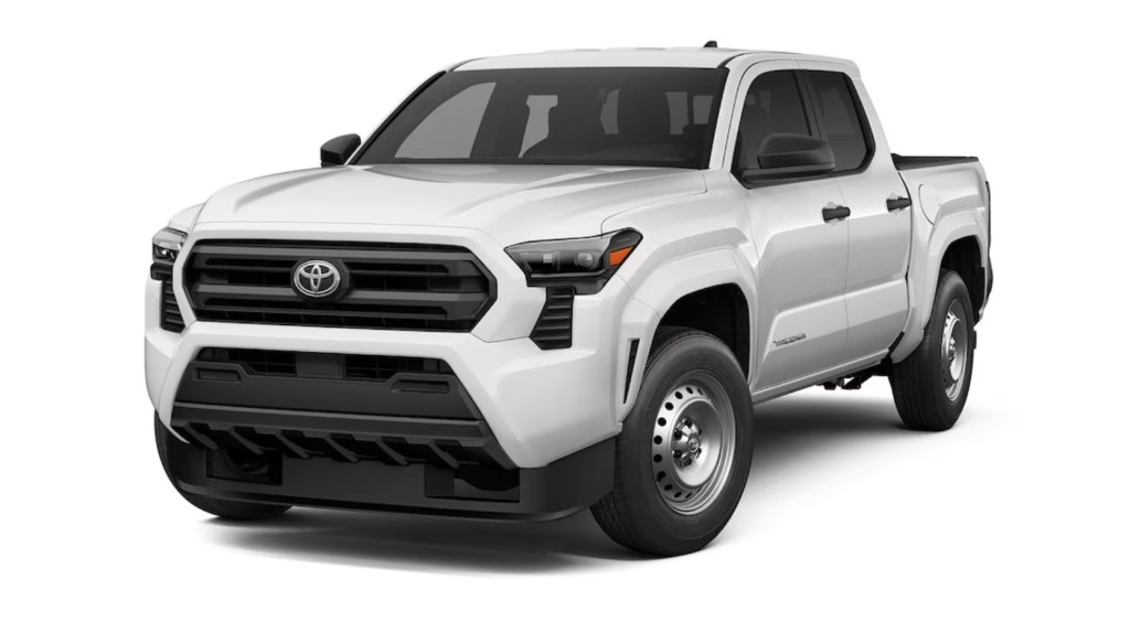 The 2024 Toyota Tacoma SR on a white background