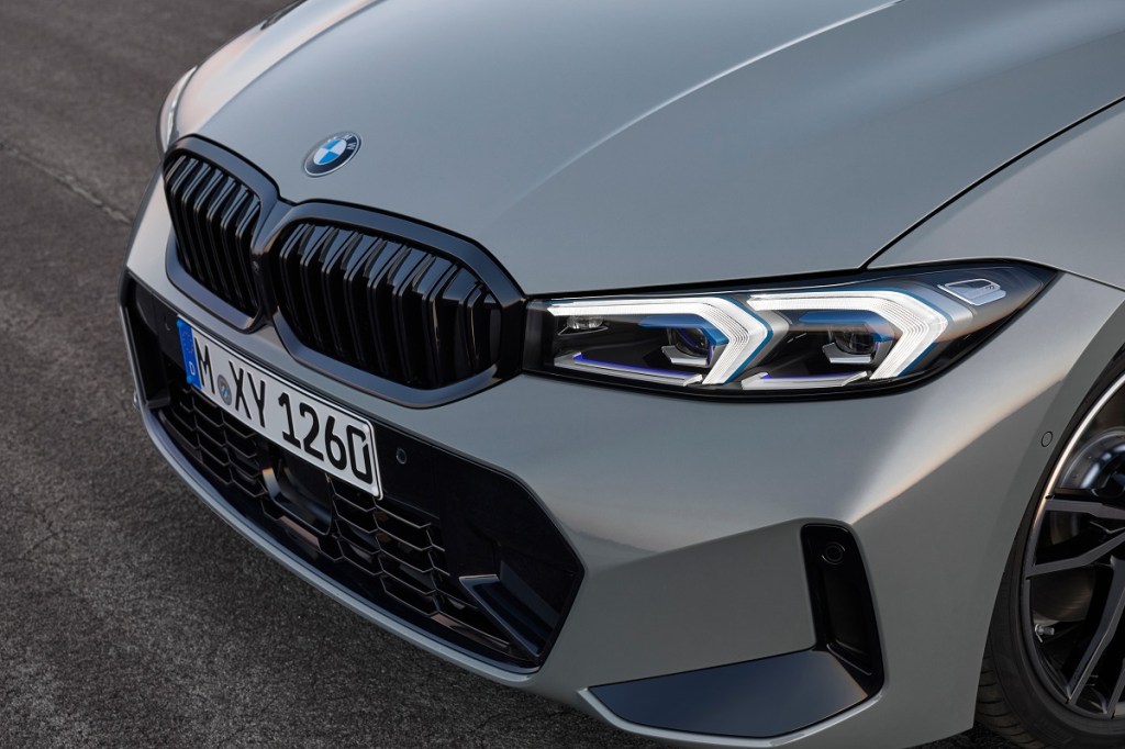 The new 3 Series from BMW has a slightly re-worked grille and front end