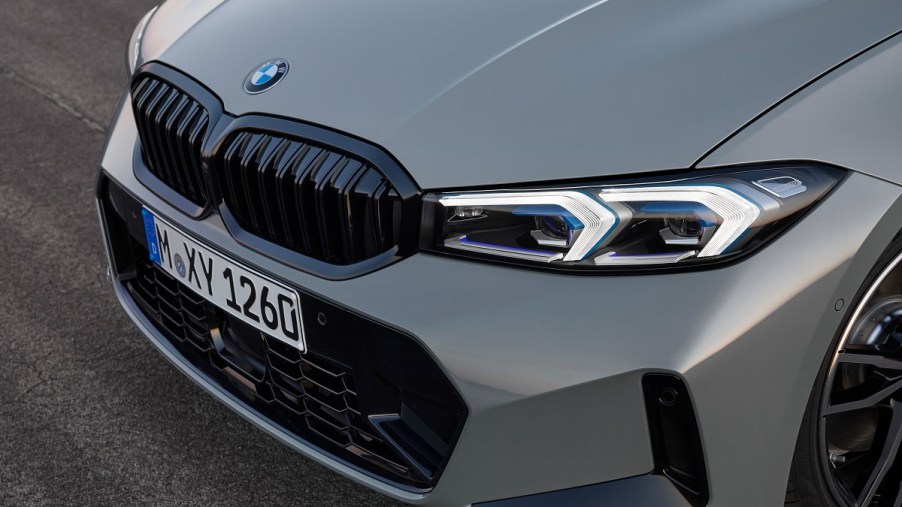 The new 3 Series from BMW has a slightly re-worked grille and front end