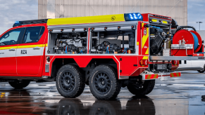 6x6 Firetruck made from a 6x6 Toyota Hilux