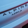 Alpine A290 Beta emblem, the first affordable electric sports car from Alpine