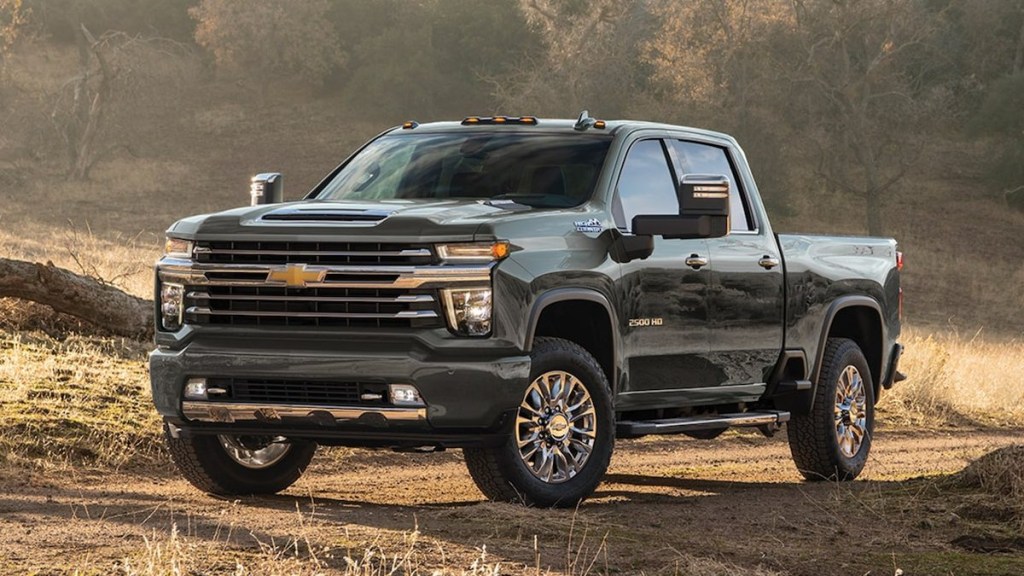 Black 2023 Chevy Silverado HD, most reliable heavy duty truck, not Ford or Ram, says J.D. Power