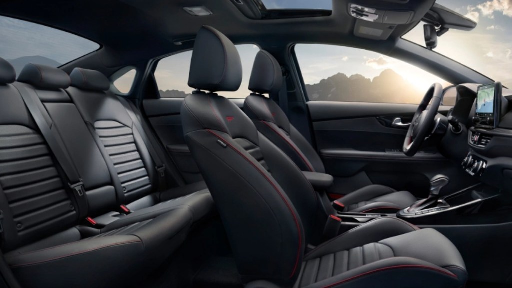 Cabin in cheap 2023 Kia Forte sedan, one of most comfortable cars in 2023, says U.S. News, costs $19K