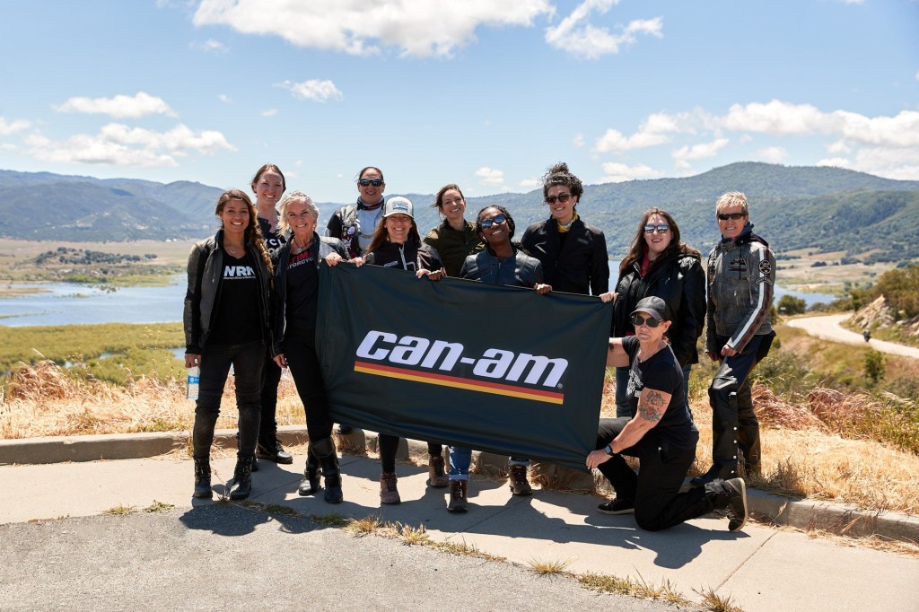 The Camn-Am Interaniol Female Ride Day participants