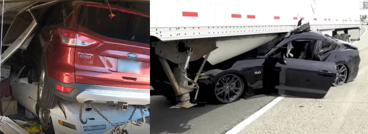 Corvette and Mustang top shear accidents