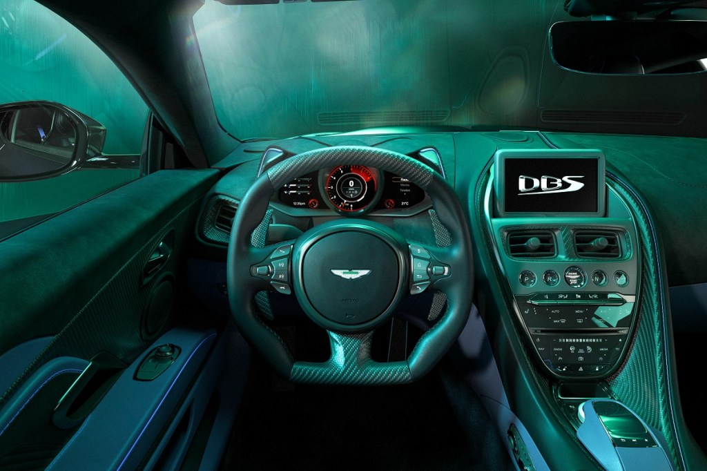 The interior of the Aston Martin DBS Ultimate