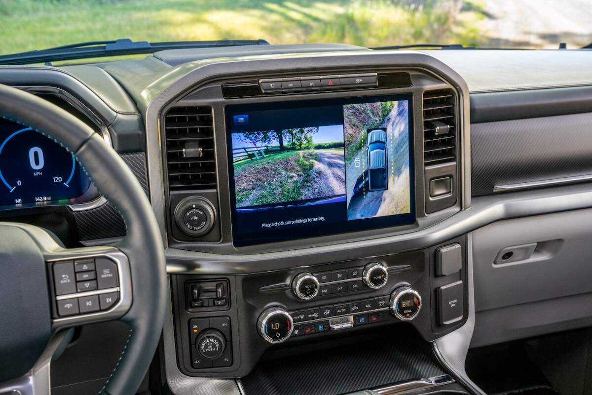 Interior of the Ford F-150, the most popular car in Vermont