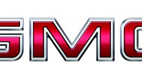 A GMC logo set against a white background.