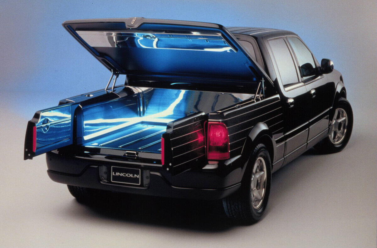 A Lincoln Blackwood is a luxury truck based on the Ford F-150.