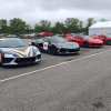 A lineup of Corvettes park at the NCM Motorsports Park at the Annual Bash in Bowling Green.