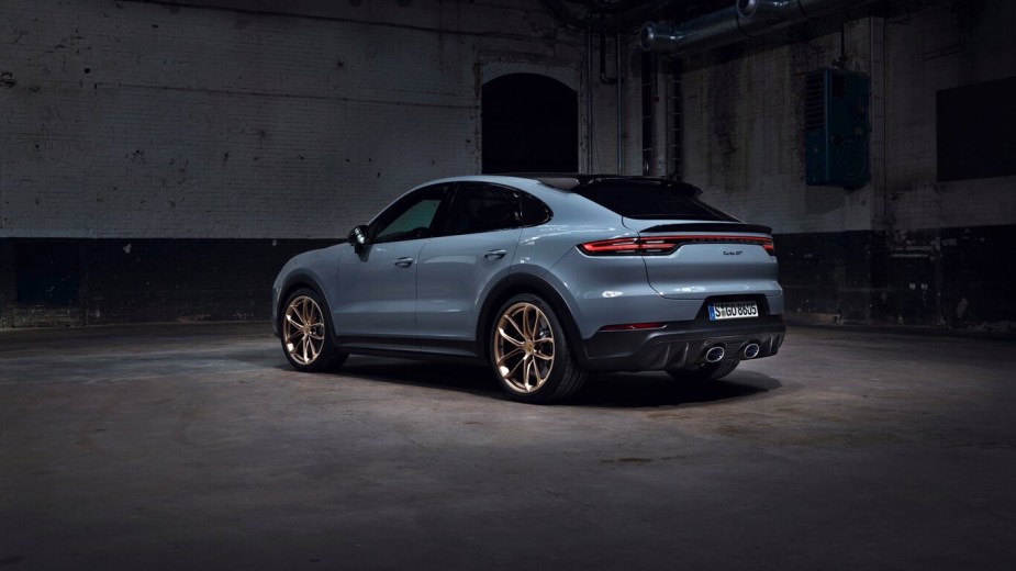 2023 Porsche Cayenne Turbo GT from the back 
