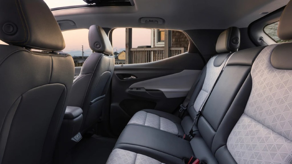 Rear seats in 2023 Chevy Bolt EUV, best electric SUV for the money, says U.S. News, will be discontinued 