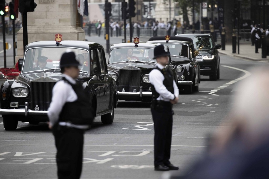 The British royals' fleet of Rolls-Royce limousines