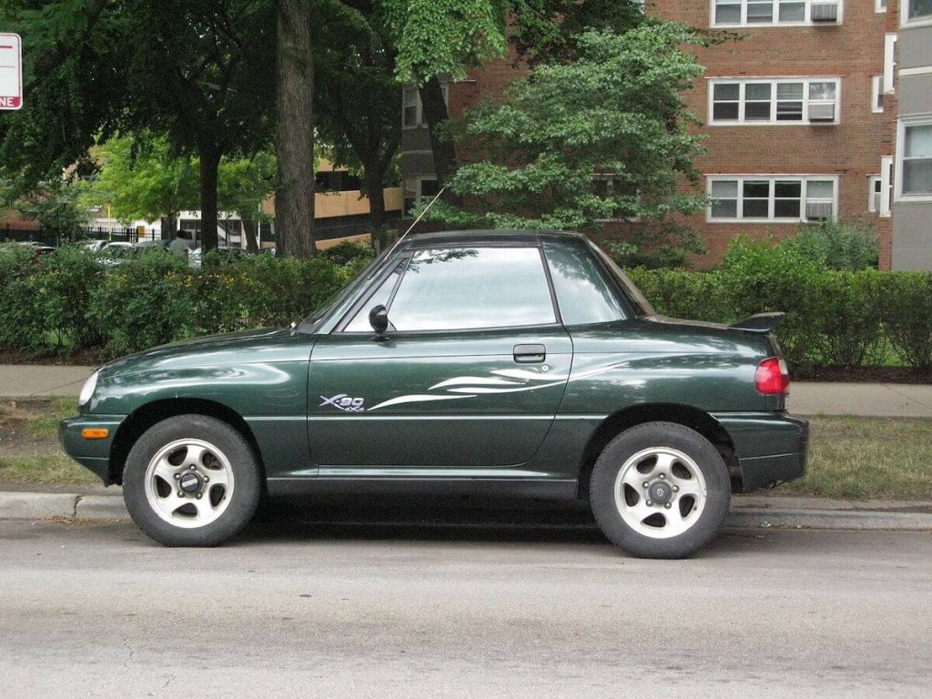 The Suzuki X-90 is one of the strangest 90s SUVs there ever was. 