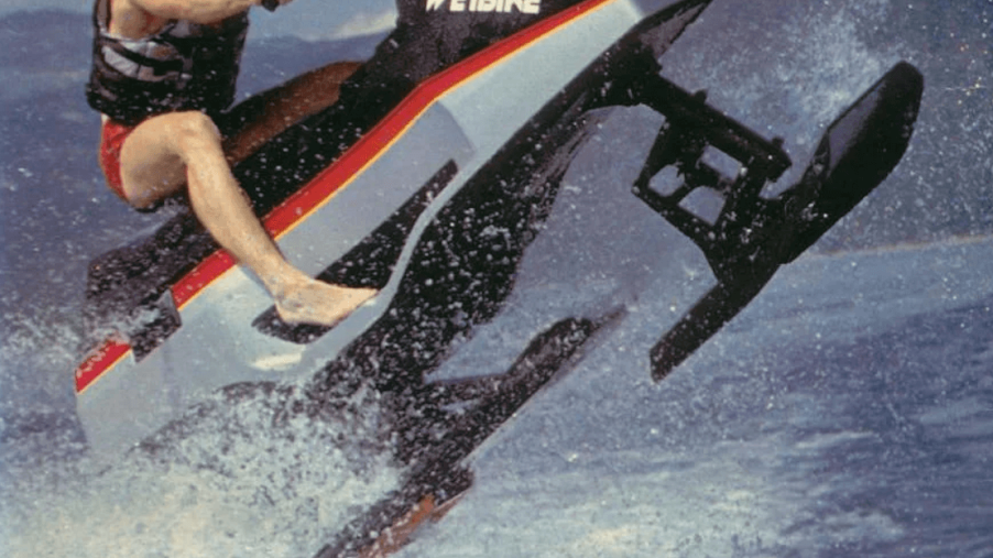 A photo of the wetbike brochure from 1978.