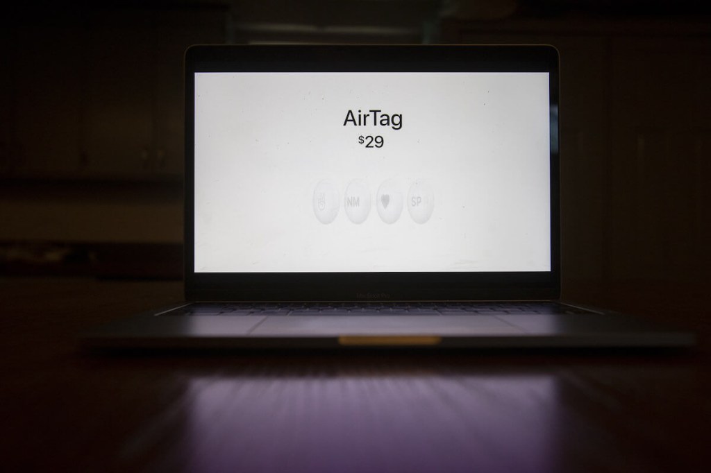 An ad for the Apple AirTag