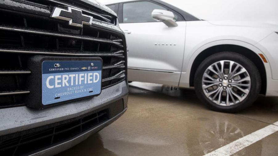 Certified pre-owned used Chevy models at the Green Chevrolet dealership in East Moline, Illinois
