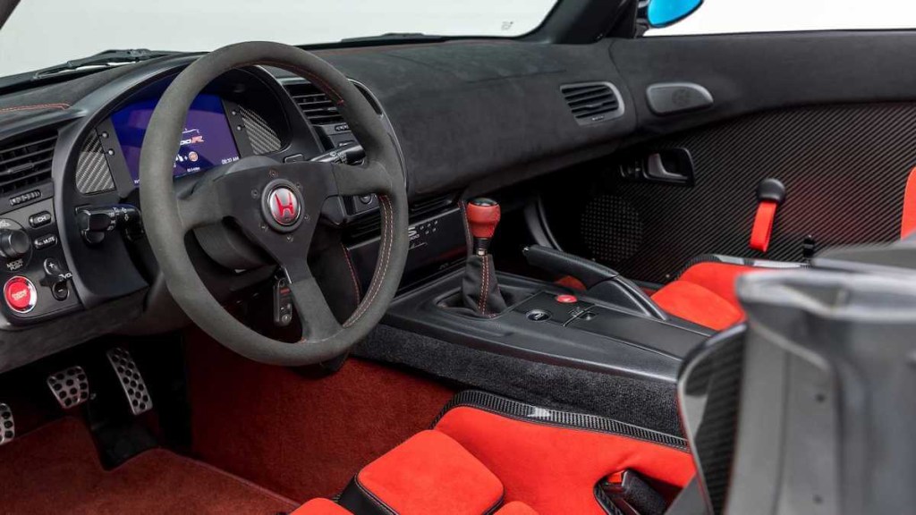 The interior view of the Honda S2000R from Evasive Motorsports