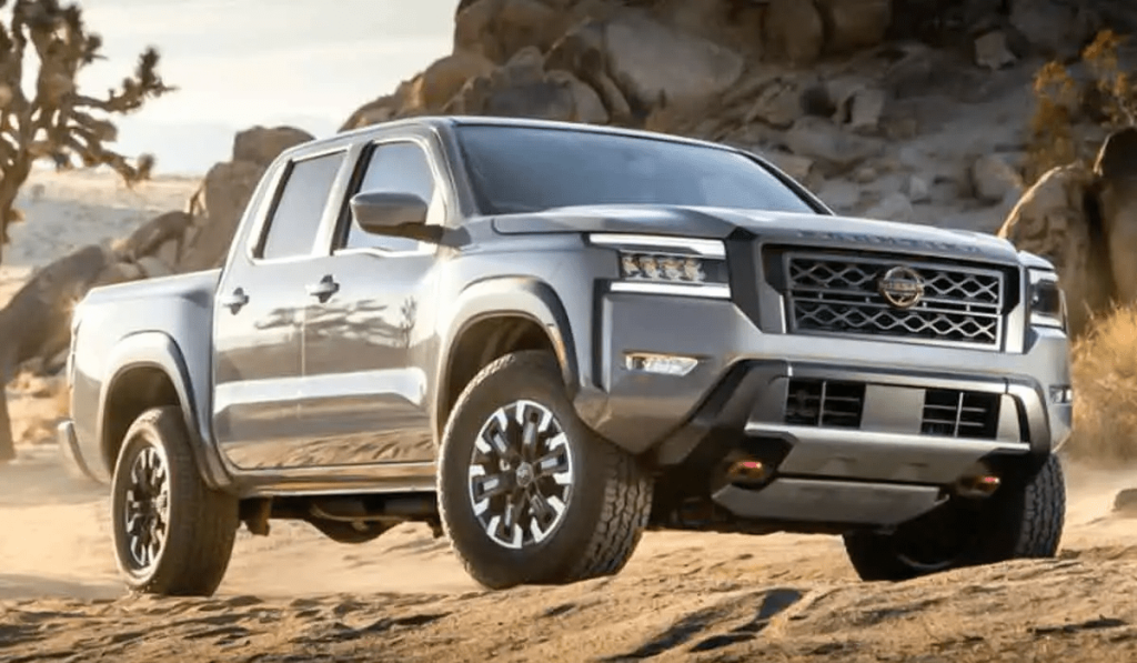 2024 Nissan Frontier on an elevation off-road
