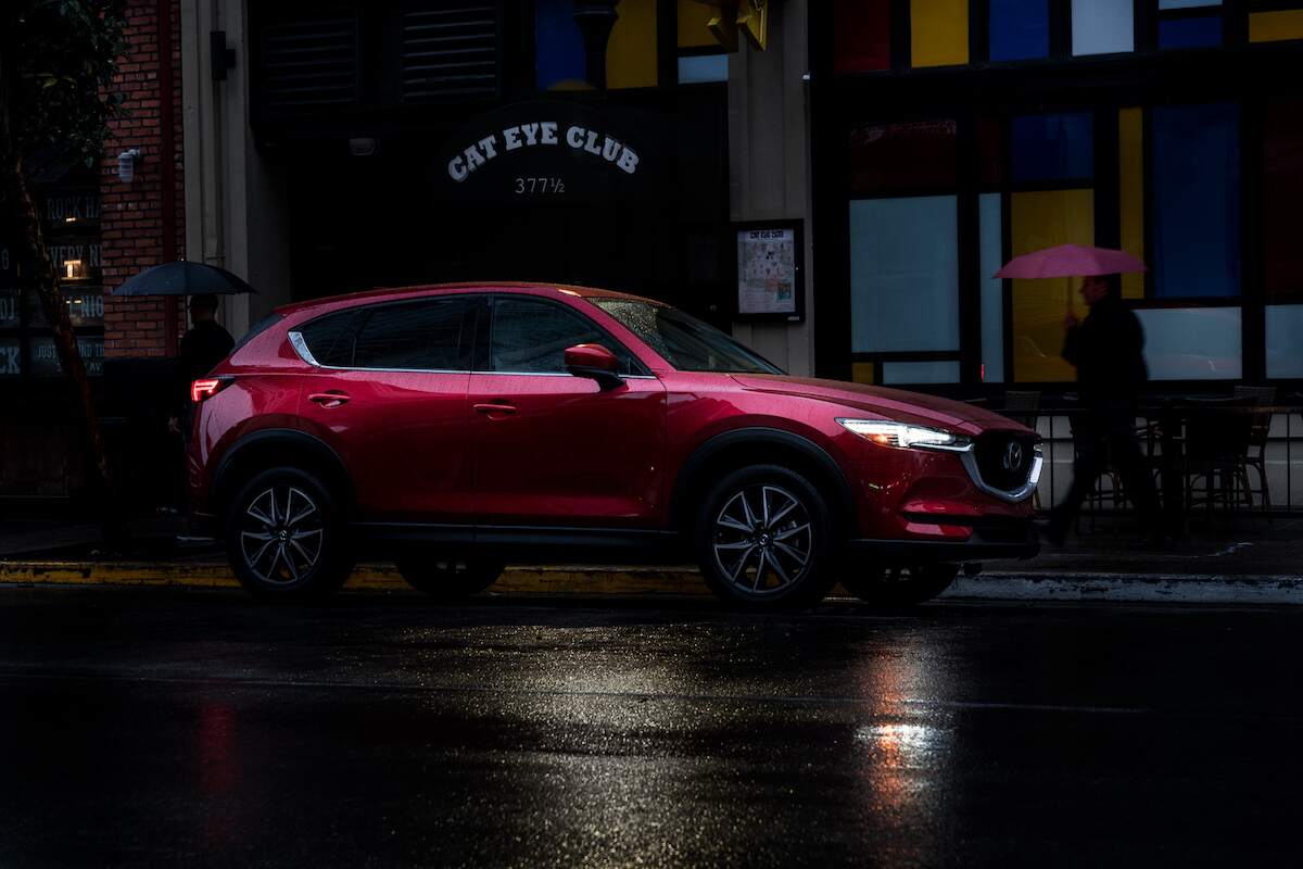 A red 2018 Mazda CX-5