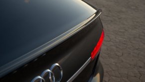 A view of the corner of the trunk on the Audi S4