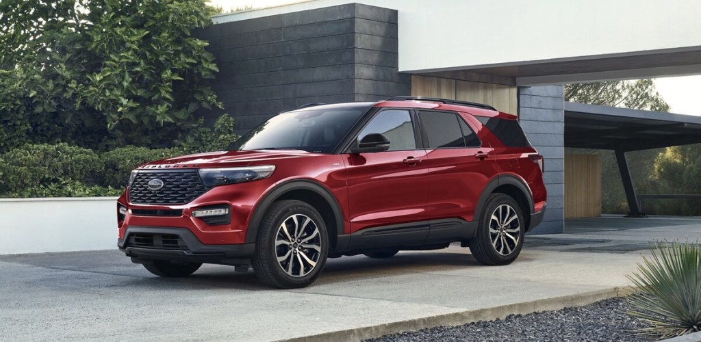 Red 2023 Ford Explorer, the Blue Oval is one of the worst car brands for quality.
