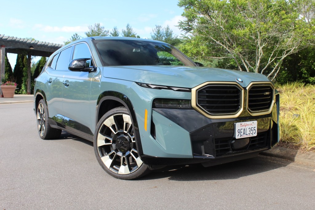 The 2023 BMW XM parked near trees