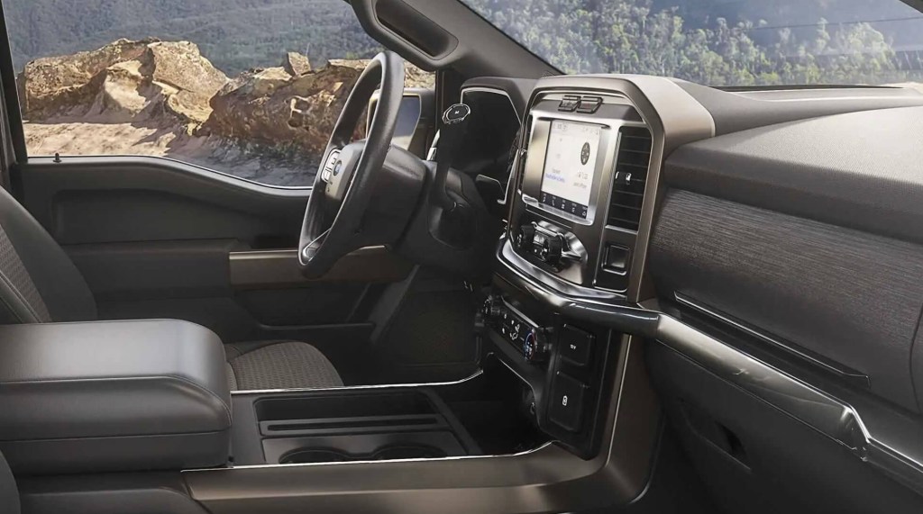 The 2023 Ford F-150 Rattler interior and dash