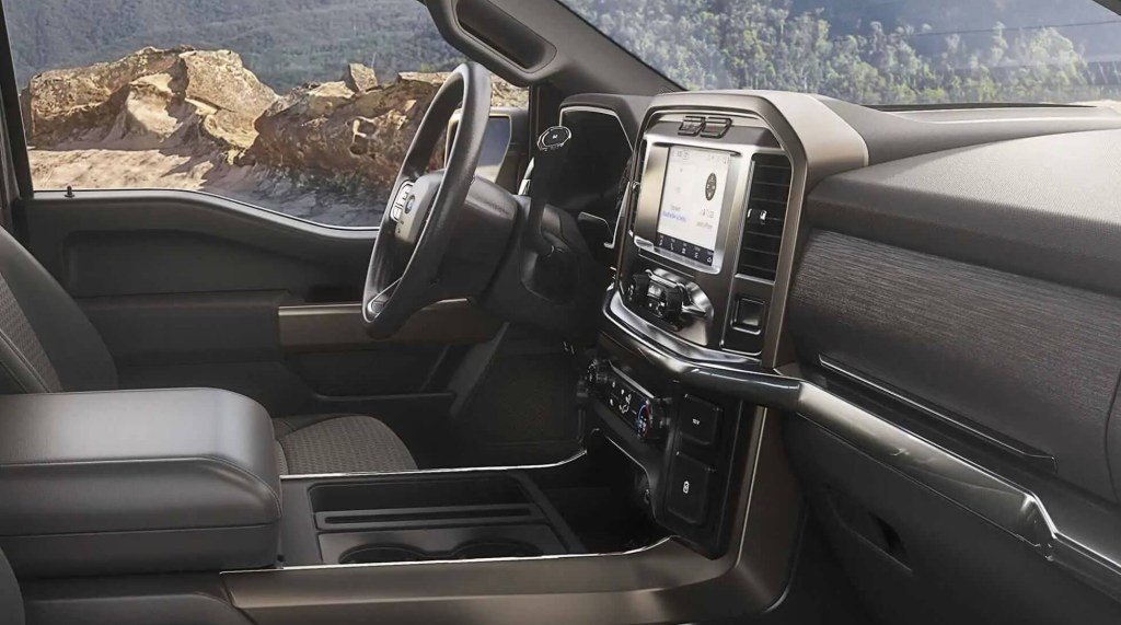 The 2023 Ford F-150 Rattler interior and dash