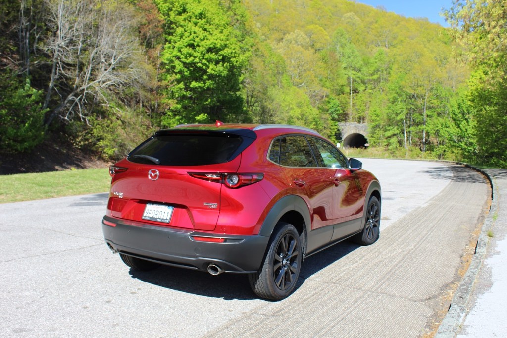 The back end of the 2023 Mazda CX-30