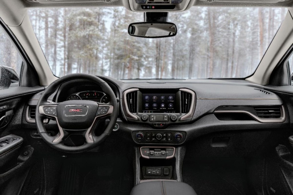 A interior view of the new 2024 GMC Terrain.