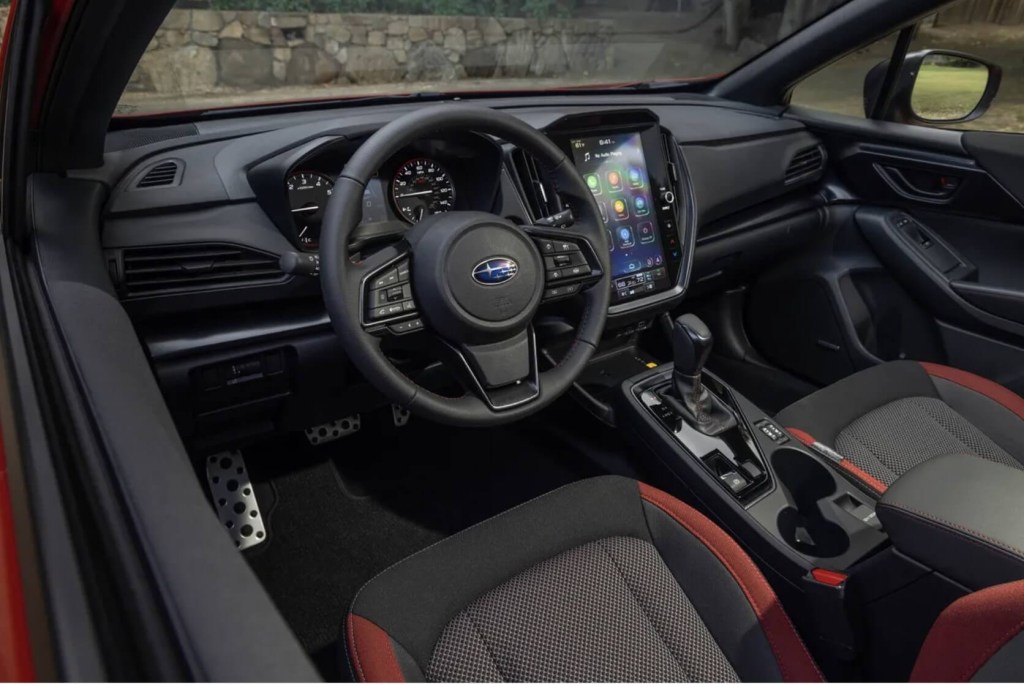 The 2024 Subaru Impreza RS interior from the driver's side