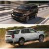 Chevy Tahoe and GMC Yukon going in different directions