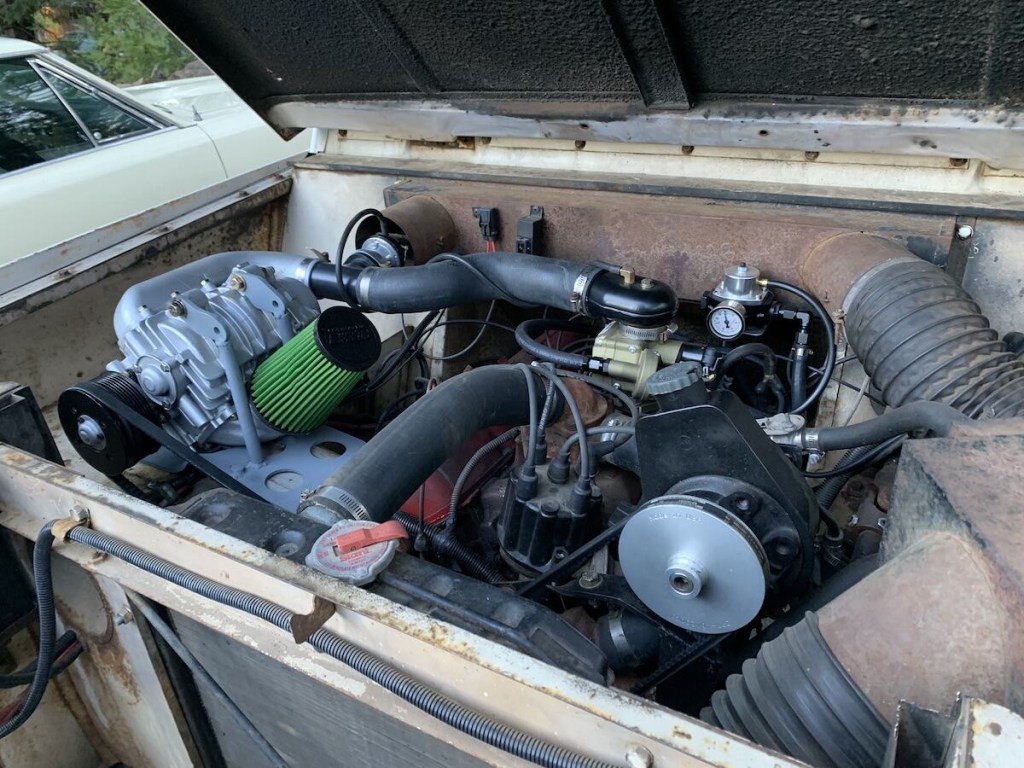 International Harvester Scout with a supercharger