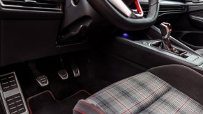 The manual transmission setup in a Volkswagen GTI