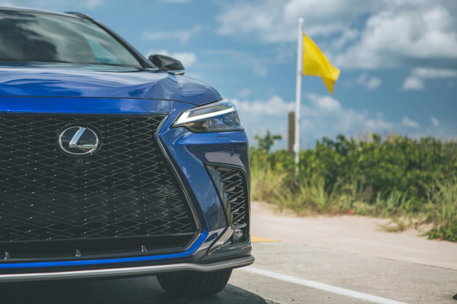 NX 350 at the beach