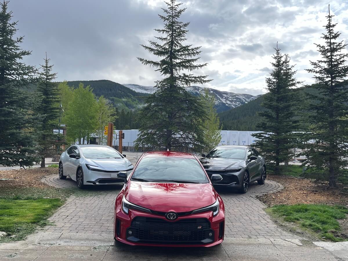 A trio of Toyotas on Day 2