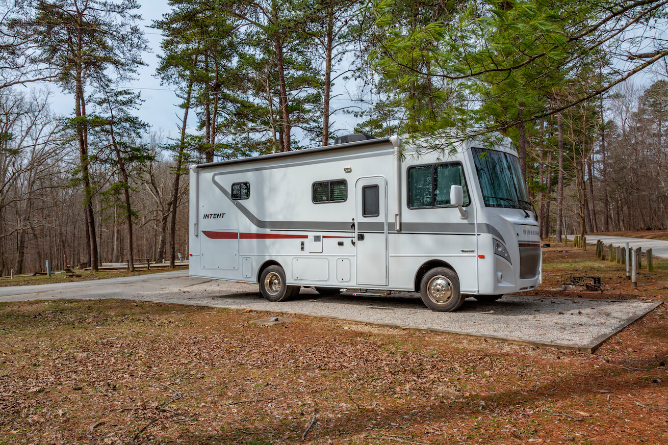 An RV owner camping at Carter Caves State Park in Kentucky