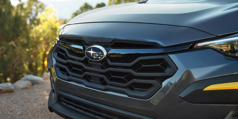 The front of a Subaru Crosstrek.