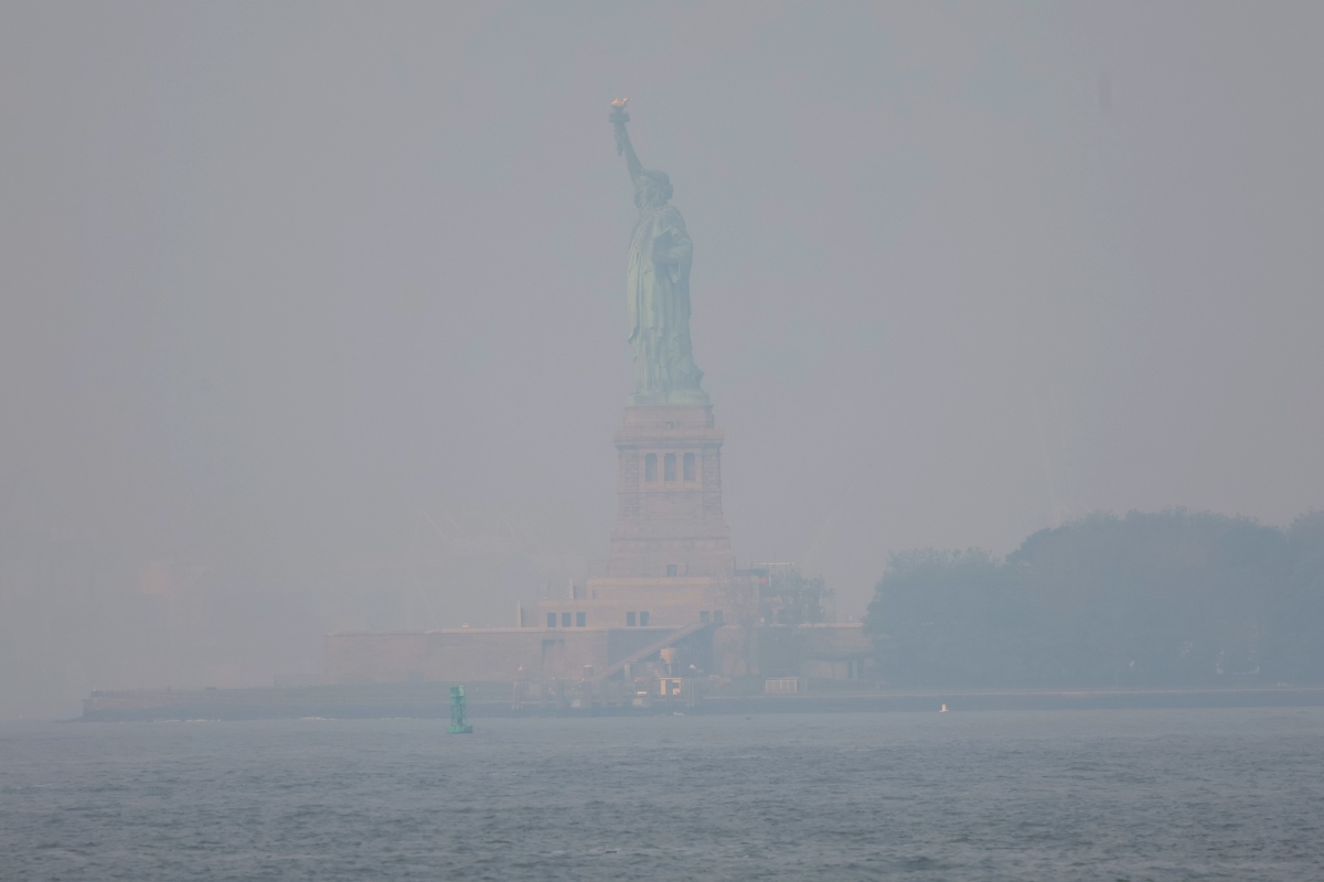 Wildfire smoke in New York City