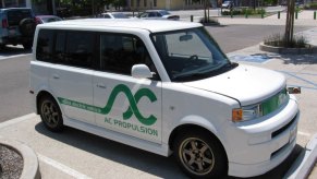 The AC Propulsion eBox was an early EV conversion