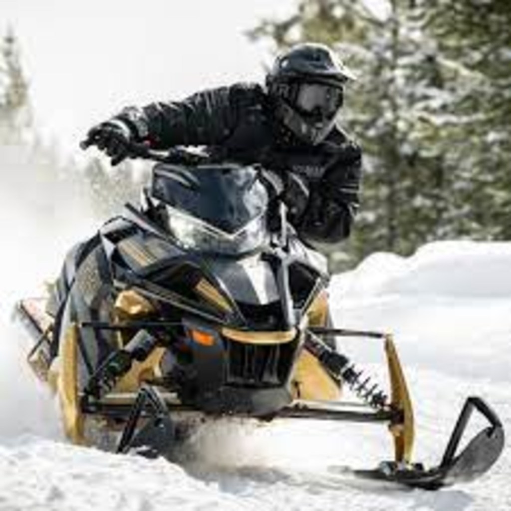 2023 Yamaha SRX snowmobile banking in snow