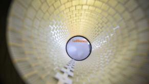 A HEPA (High Efficiency Particulate Air) filter displayed at an airport during the coronavirus (COVID-19) pandemic