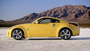 Bright Yellow Nissan 350Z Sports Car Coupe