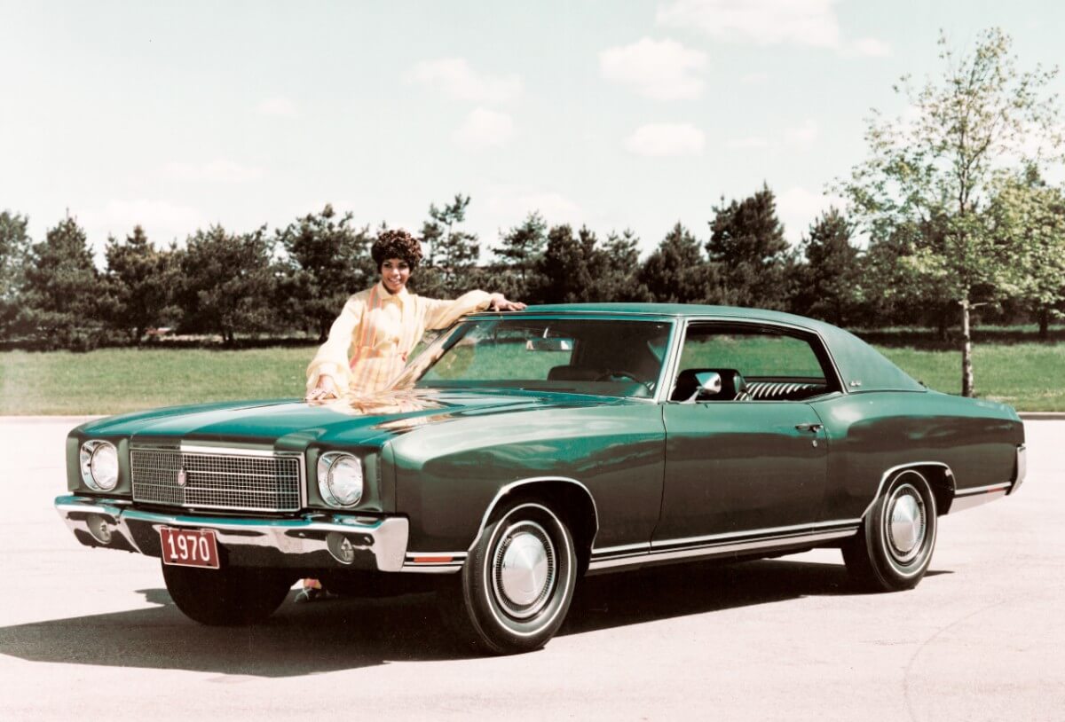 An underappreciated American muscle car, the 1970 Chevrolet Monte Carlo with a happy driver.