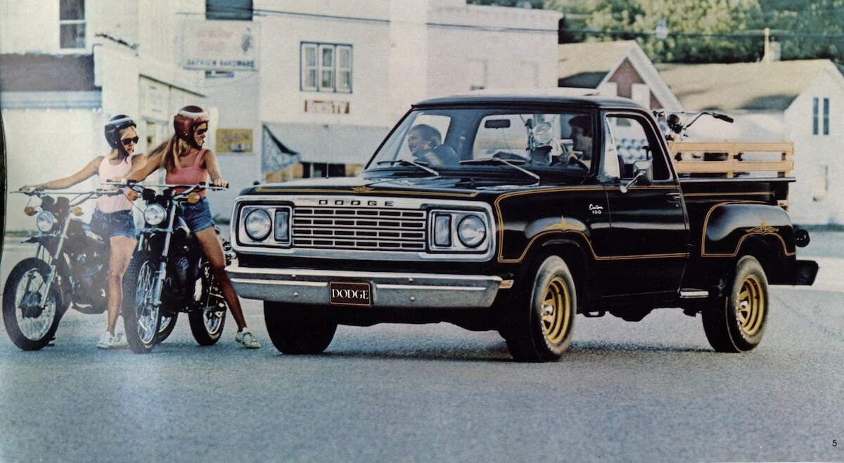 1977 Dodge D100 Warlock truck engine