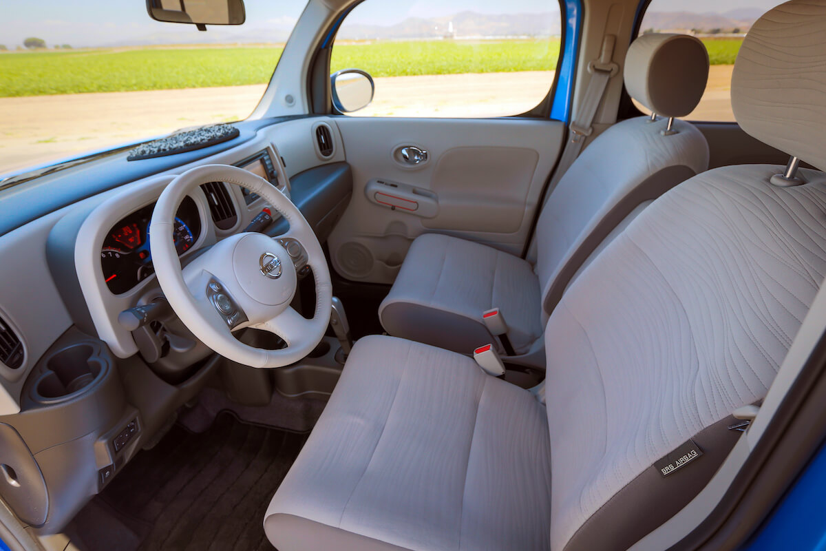 The 2014 Nissan Cube's quirky interior