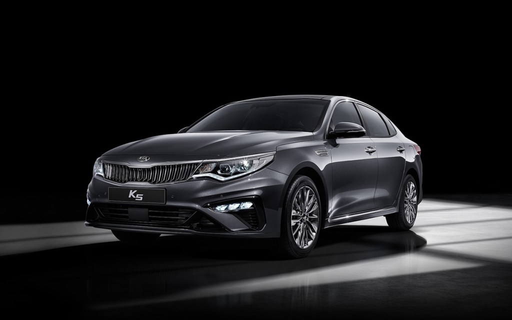 2018 Kia K5 Optima sedan on black background