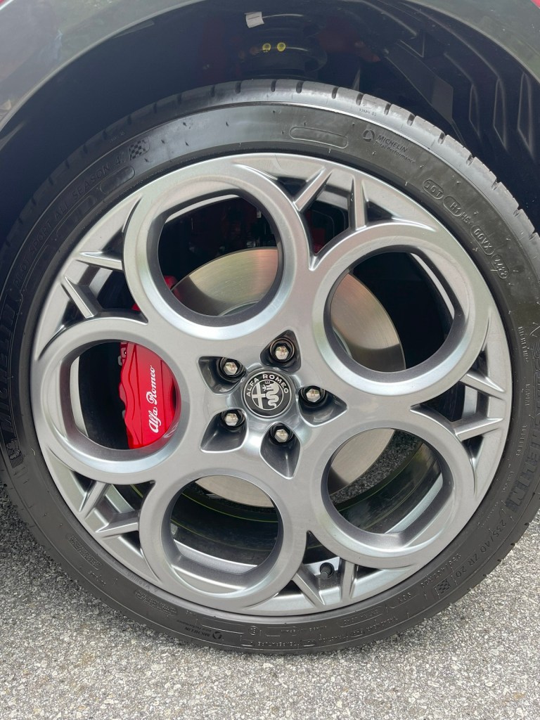 The 22-icnh five hole 2024 Alfa Romeo Tonale wheels
