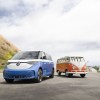 Blue 2025 Volkswagen id. Buzz van with red Microbus